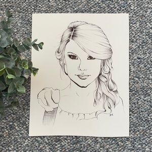 Taylor Swift illustration by zjsstudios Instagram